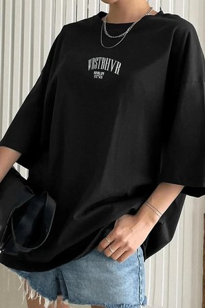 Unisex Dont Baskılı T-shirt