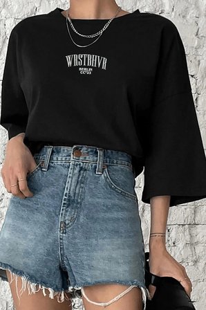 Unisex Dont Baskılı T-shirt