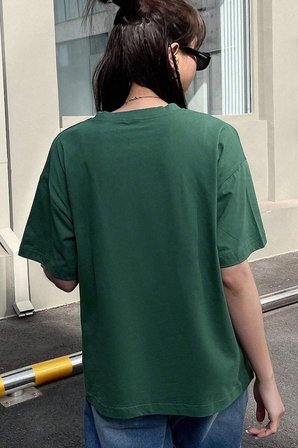 Unisex Nasa Baskılı T-shirt