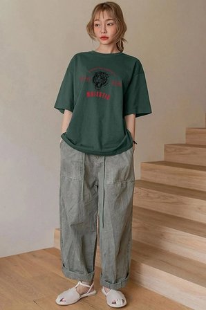 Unisex Majestic Baskılı T-shirt