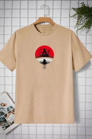 Unisex Itachi Uchiha Baskılı T-shirt