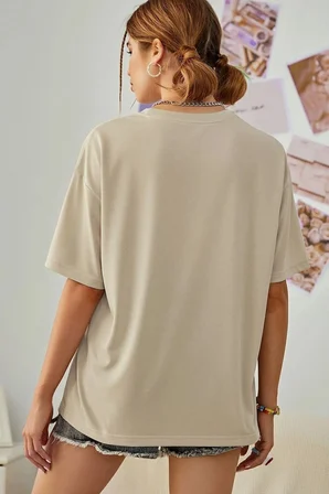 Unisex Butterfly Song Baskılı T-shirt