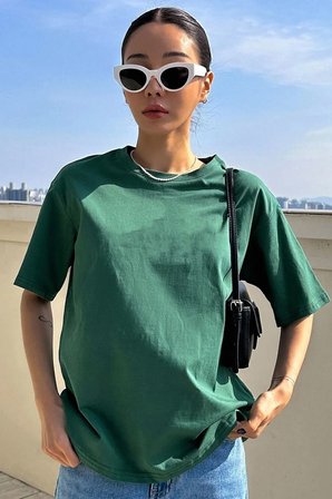 Unisex Panda Baskılı T-shirt