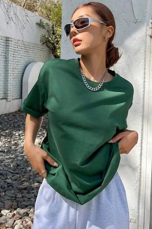 Unisex Hey You Baskılı T-shirt