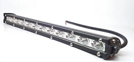 36W 12 Led Tek Sıra Off Road Led Lamba BEYAZ