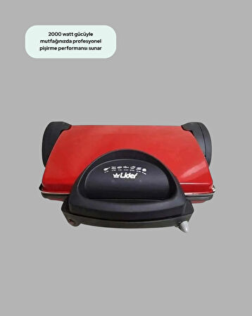 2000 Watt Teflon Tost Makinesi - Geniş Plaka, Ayarlanabilir Isı, Kolay Temizlik