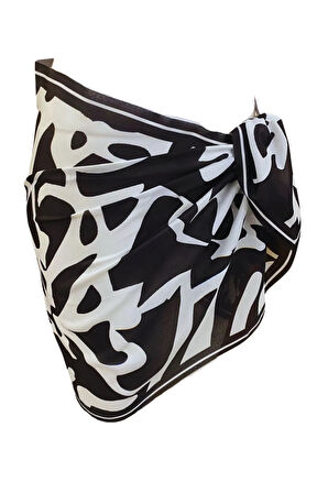 Kısa Pareo - Geometrik Model 150x50 Cm