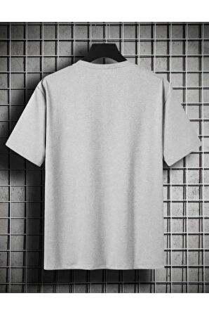 malkoçbey black baskılı oversize unisex basic o yaka t-şhirt