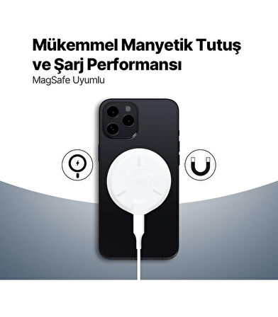 Ttec Aircharger M Pro Qi2/magsafe Özellikli 15W Iphone/android Kablosuz Hızlı Şarj Aleti