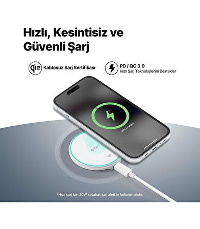 Ttec Aircharger M Pro Qi2/magsafe Özellikli 15W Iphone/android Kablosuz Hızlı Şarj Aleti