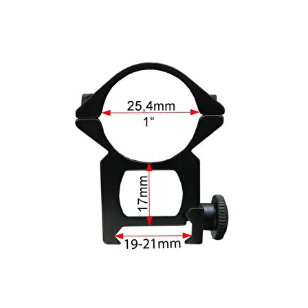 Çift Vidalı 22 Mm Silah Dürbün Montaj Ayağı