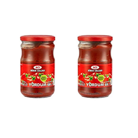 Yurdum Biber Salçası 650 gr ACI 2 ADET