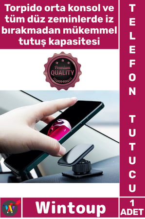#TelefonTutucu Güçlü Torpido Konsol Üstü Navigasyon Pratik Sabit Jel Yapışkanlı Araba Telefon Tutucu
