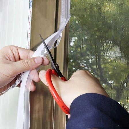#Bant Kendinden Yapışkanlı Şeffaf Silikon Isı Ses Yalıtım 3 Metre Kapı Pencere Rüzgar İzolasyon Bant