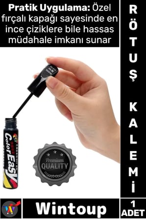 #RötuşKalemi Parlak Boya Koruyucu Profesyonel Hızlı Kuruyan Siyah Araç Çizik Giderici Rötuş Kalemi