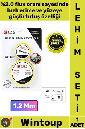 #Lehim Profesyonel Elektronik Devre Tamir Flux Güclü Hizli Erime 2'li Lehim Teli Pasta Seti 1.2 Mm