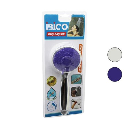 #duşbaşlığı parlak şık banyo batarya uyumlu ergonomik kademeli bombeli krom gövde 8 cm duş başlığı