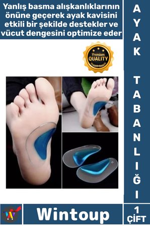 #Tabanlık Düz Taban İçe Basma Önleyici Ortopedik Destekli Konforlu Unisex Bay Silikon Ayak Tabanlığı