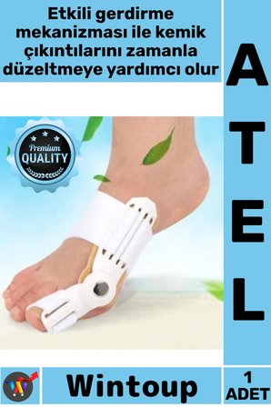 #Atel Ortopedik Gece Gündüz Uyumlu Yumuşak Dokulu Kemik Düzeltici Şık Aparat Ayak Baş Parmak Ateli