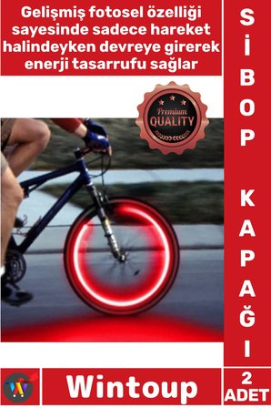 #Sibop Işıklı Neon Halka Araba Bisiklet Motosiklet Otomatik Yanan Hareket Sensörlü Sibop Işığı 2'li
