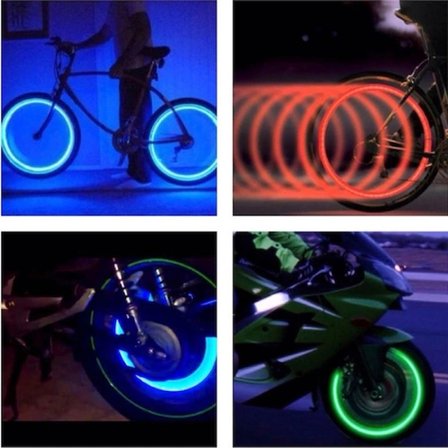 #Sibop Işıklı Neon Halka Araba Bisiklet Motosiklet Otomatik Yanan Hareket Sensörlü Sibop Işığı 2'li