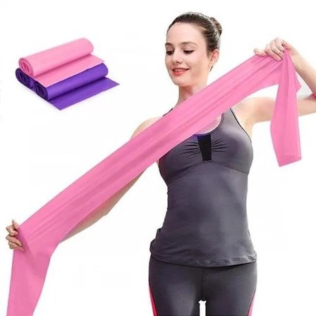 #PilatesBandı Lateks Egzersiz Lastiği Profesyonel Esnek Mukavemetli Kardiyo Ekipmanı Pilates Bandı