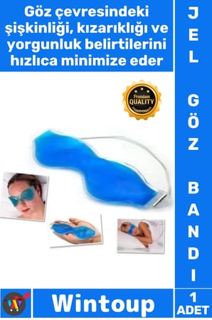 #GözBandı Migren Ağrısı Giderici Göz Şişliği Azalan Sinüzit Terapi Maskesi Konforlu Soğuk Sıcak Jel
