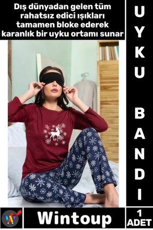 #UykuBandı Işık Geçirmez Konfor Yumuşak Hafif Lastikli Gece Seyahat Dinlenme Uyku Bandı Göz Maskesi
