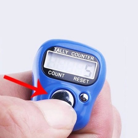 #Zikirmatik Silikon Ayarlanabilir Kayış Ergonomik Sayaçlı Dijital Hassas Elektronik Yüzük Zikirmatik