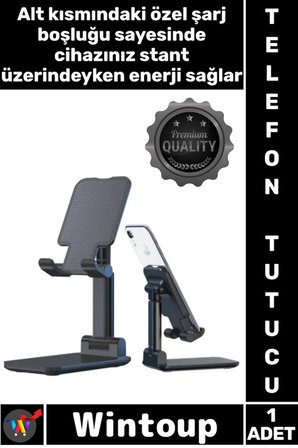 #TelefonTutucu Ayarlanabilir Katlanabilir Yükseklik Açılı Ofis Stand Masaüstü Telefon Tablet Tutucu
