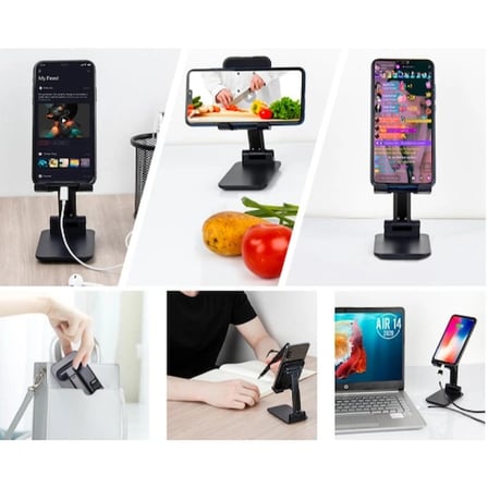 #TelefonTutucu Ayarlanabilir Katlanabilir Yükseklik Açılı Ofis Stand Masaüstü Telefon Tablet Tutucu