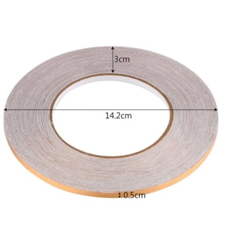 #Bant Kendinden Yapışkanlı Dekoratif Şık Şerit Fayans Arası İzolasyon Bantı Gold 05 Cm X 50 Metre