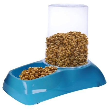 #MamaKabı Kedi Köpek Otomatik Akıllı Hazne Plastik Büyük Boy Kaliteli Hazneli Su Mama Kabı 1.75 Litre