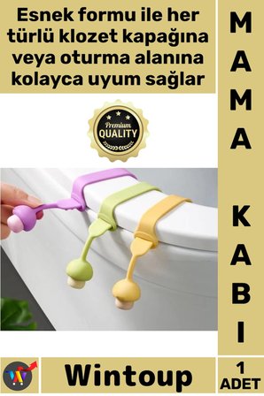 #KlozetAparatı Mantar Tasarım Pratik Banyo Aksesuarı Esnek Koruyucu Şık Klozet Kapağı Hijyen Aparatı