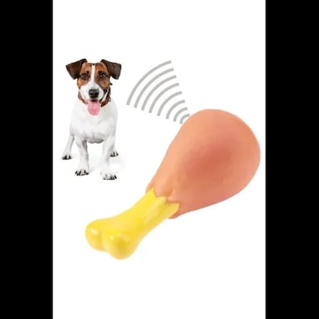 #Oyuncak Dayanıklı Vinil İnteraktif Eğlenceli Isırma Diş Kaşıma Pet Köpek Sesli Oyuncak Tavuk Butu