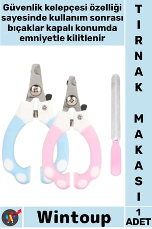 #TırnakMakası Emniyet Kilidi Keskin Paslanmaz Hijyenik Bakım Kilitli Pet Kedi Köpek Tırnak Makası