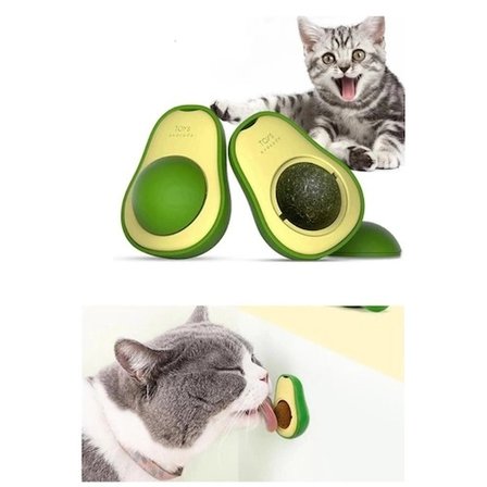 #Oyuncak Diş Temizleme Stres Azaltıcı Doğal Catnip Etkileşimli Eğitici Avokado Kedi Nanesi Oyun Topu