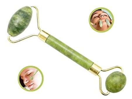 #MasajAleti Doğal Cilt Bakımı Anti Aging Kırışıklık Karşıtı Jade Roler Yeşim Taşı Yüz Masaj Aleti