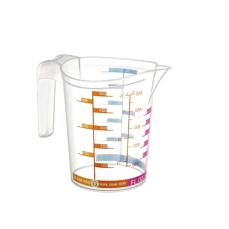 #ÖlçüKabı Sağlıklı Plastik Pratik Mutfak Gereç Şeffaf Dayanıklı Hazneli Hassas Özel Ölçü Kabı 500 ML