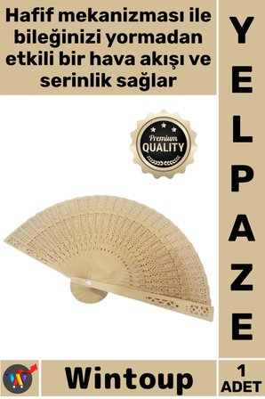 #Yelpaze Kaliteli Şık Tasarım Doğal El Tipi Katlanabilir Serinletici Dekoratif Yazlık Ahşap Yelpaze