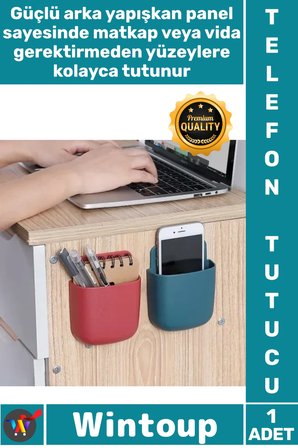 #TelefonTutucu Yapışkanlı Plastik Kablo Düzenleme Kumanda Tutucu Duvara Monte Telefon Şarj İstasyonu