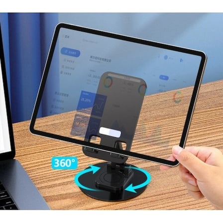 #TelefonTutucu 360 Derece Döner Yüksekliği Ayarlanır Masaüstü Katlanır Telefon Tablet Tutucu Stand