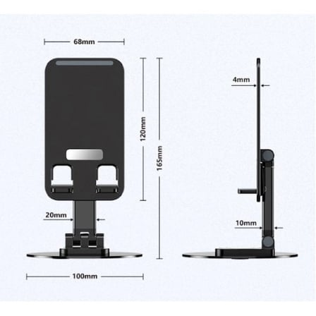 #TelefonTutucu 360 Derece Döner Yüksekliği Ayarlanır Masaüstü Katlanır Telefon Tablet Tutucu Stand