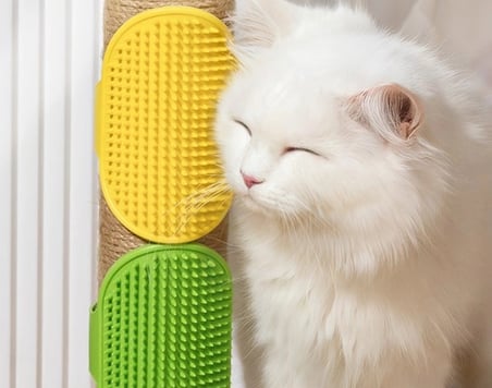 #Fırça Kedi Köpek Masaj Etkili Ergonomik Yumuşak Evcil Hayvan Silikon Tüy Toplama Yıkama Fırçası