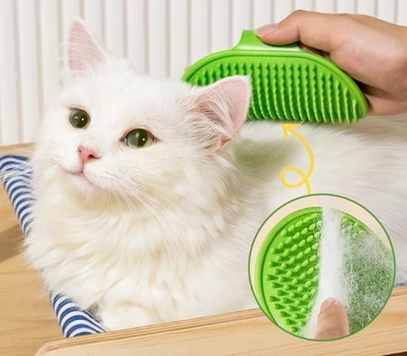 #Fırça Kedi Köpek Masaj Etkili Ergonomik Yumuşak Evcil Hayvan Silikon Tüy Toplama Yıkama Fırçası