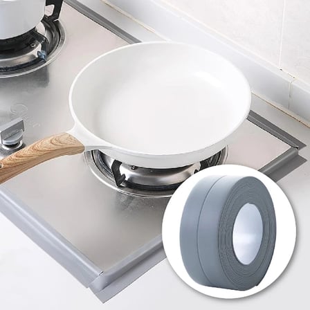 #Bant Mutfak Banyo Lavabo Kenar Koruyucu Esnek Kendinden Yapışkanlı Şık Güçlü Su Sızdırmaz Bant Gri