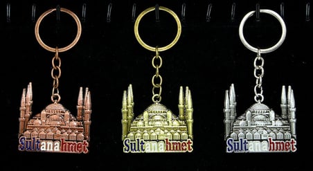 #Anahtarlık İstanbul Hatırası Şık Tasarım Hediyelik Dayanıklı Promosyon Metal Sultanahmet Anahtarlık
