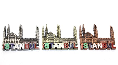 #Magnet Dekoratif Cami Tasarımlı Buzdolabı Süsü Hatıra Şık Hediyelik İstanbul Temalı Metal Magnet