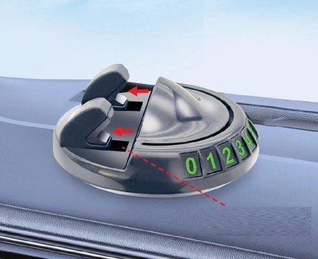 #TelefonTutucu Silikon Sarsıntı Önleyici Sabit 360° Döner Yapışkanlı Numaratörlü Araç Telefon Tutucu
