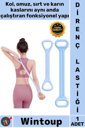 #Egzersiz Pilates Yoga Fitness Kondisyon Kas Geliştirici Esnek Dirençli Şık Silikon Egzersiz Lastiği